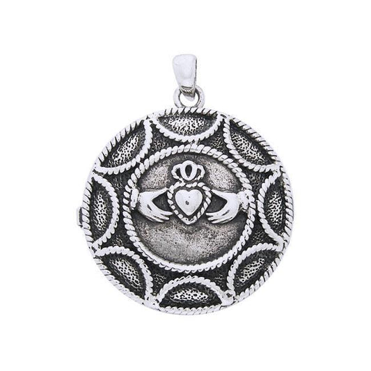 Sun Claddagh Locket Pendant TP766
