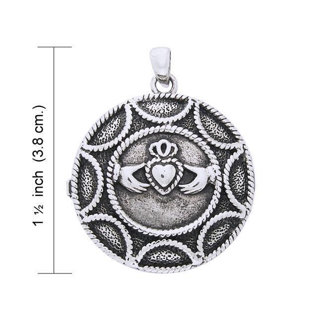 Sun Claddagh Locket Pendant TP766