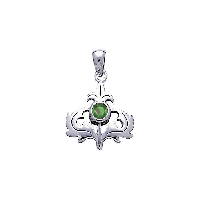 Scottish Thistle Silver Pendant TP859