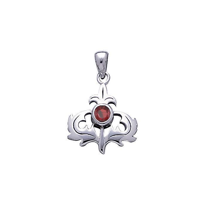 Scottish Thistle Silver Pendant TP859