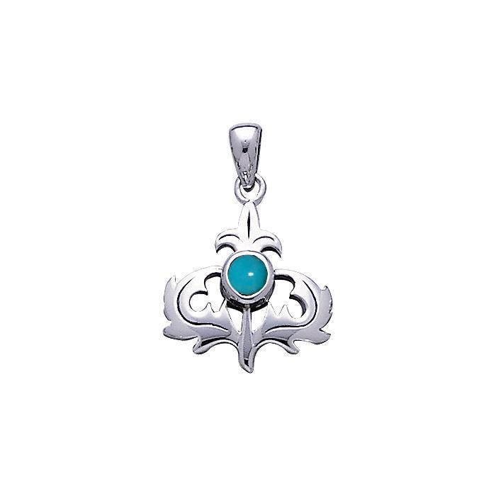 Scottish Thistle Silver Pendant TP859