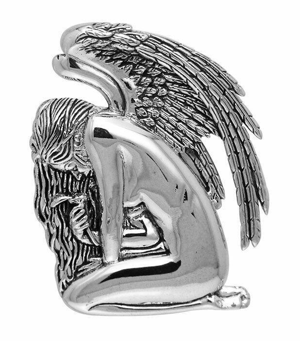 Love Me Not Fairy Silver Pendant TPD325 - Wholesale Jewelry