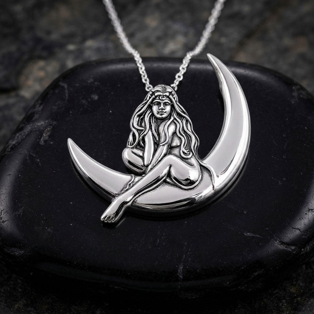 Child of the Moon Fairy Sterling Silver Pendant TPD030