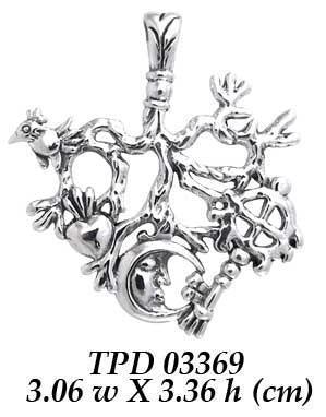 Mystified by the Cimaruta Witch Sterling Silver Pendant TPD3369