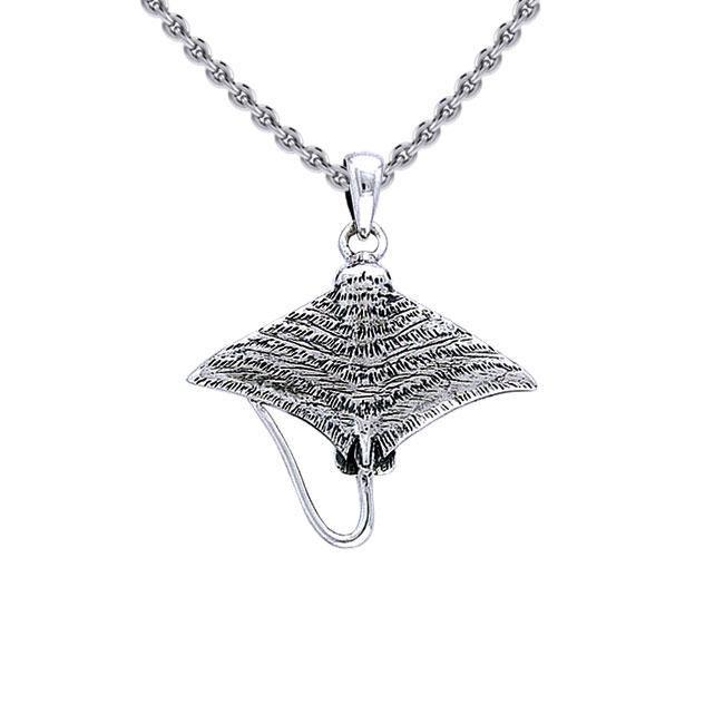 Eagle Ray Sterling Silver Pendant TPD048