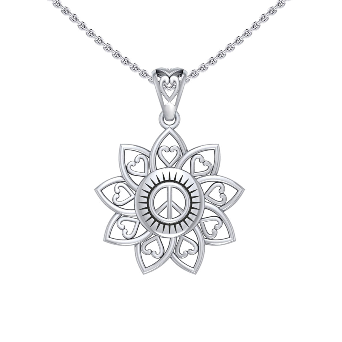 The Flower of Unity Sterling Silver Pendant TPD5132
