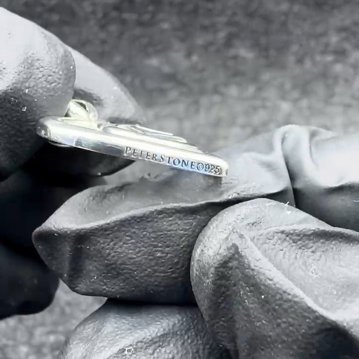 Heart with AA Recovery Symbol Sterling Silver Pendant TPD6387