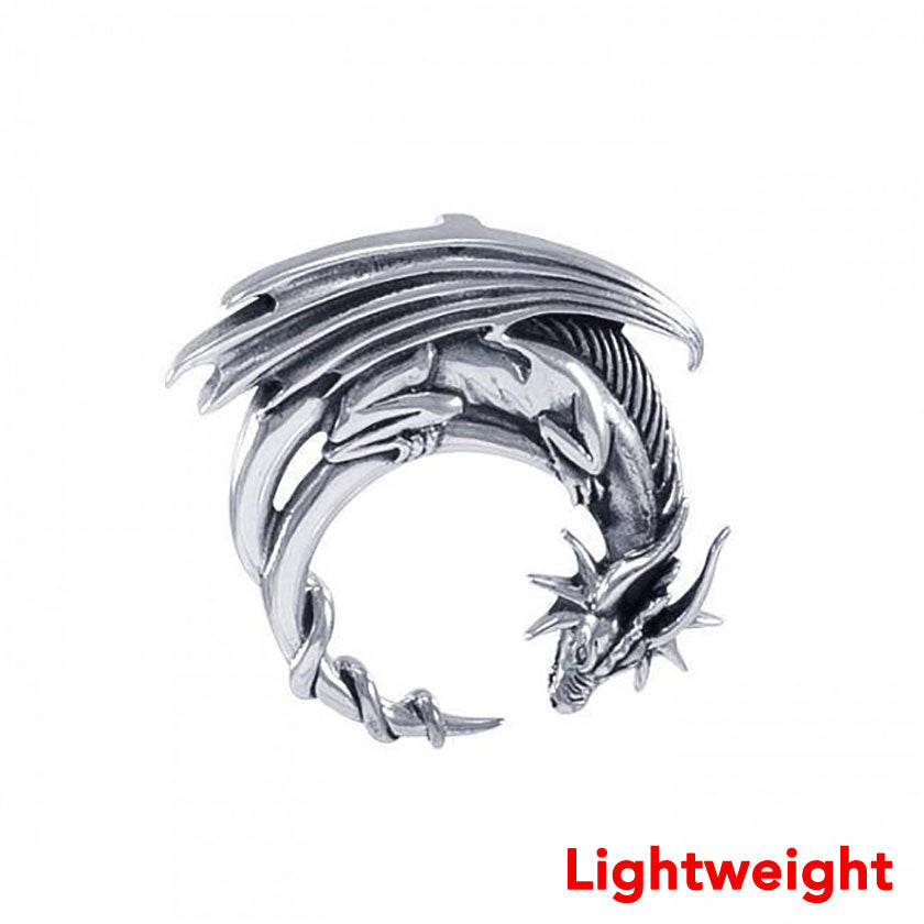 Lightweight The Mystical Dragon Guardian of the Moon Pendant TPD6536