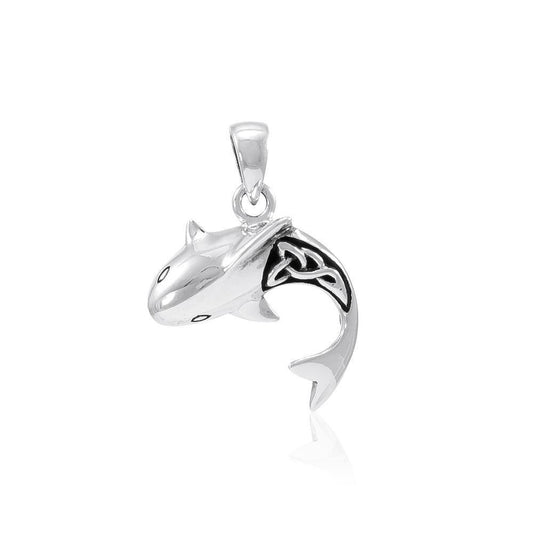 Celtic Shark Silver Pendant TPD066