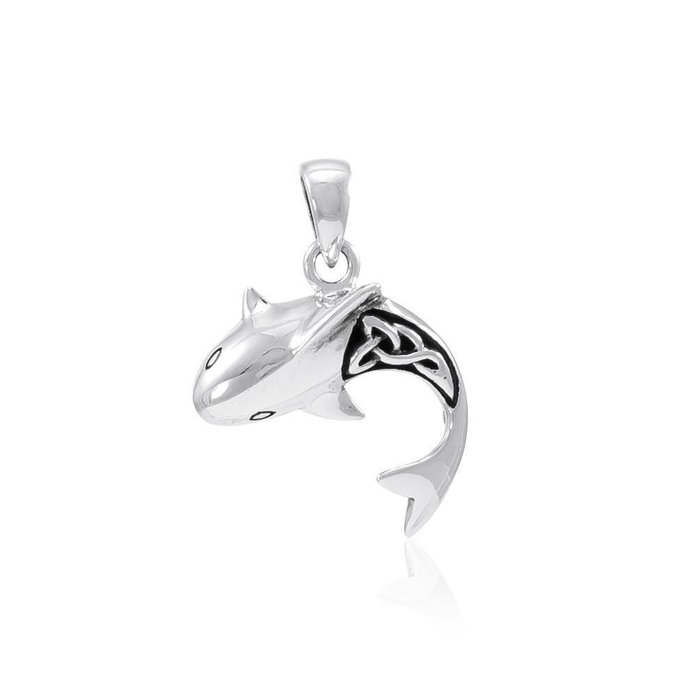 Celtic Shark Silver Pendant TPD066