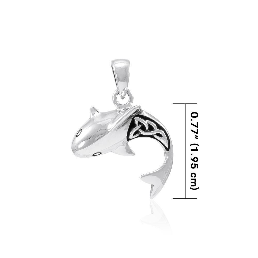 Celtic Shark Silver Pendant TPD066