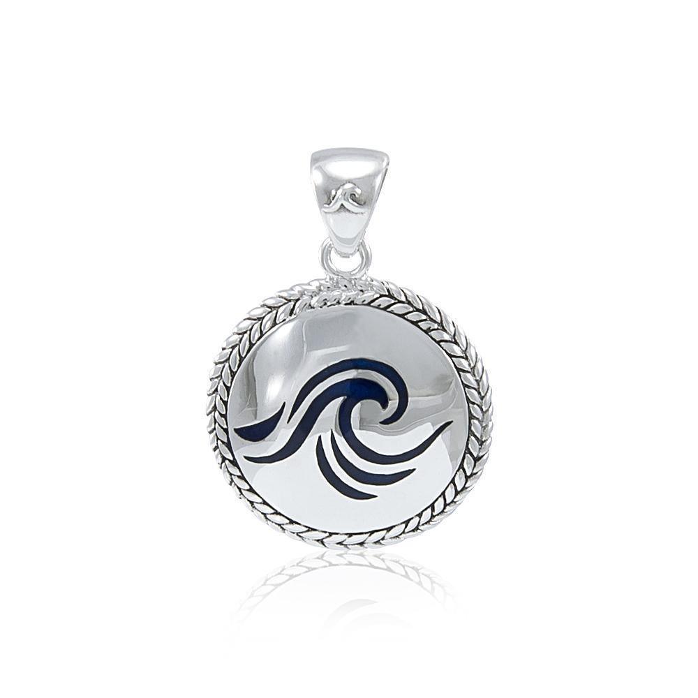 Wave braided Medallion Pendant TPD076