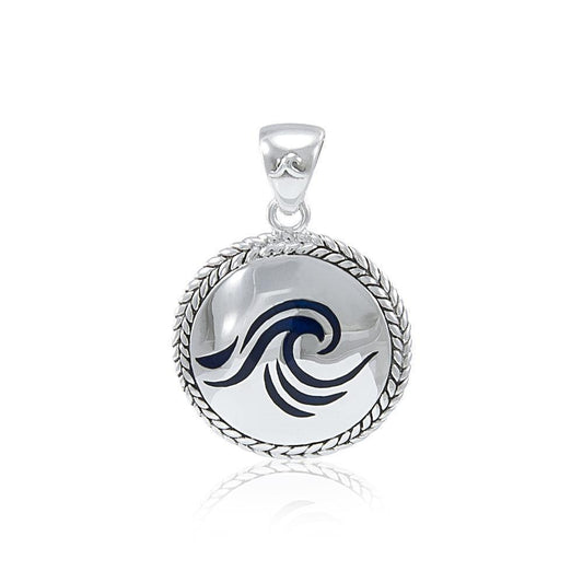 Wave braided Medallion Pendant TPD076