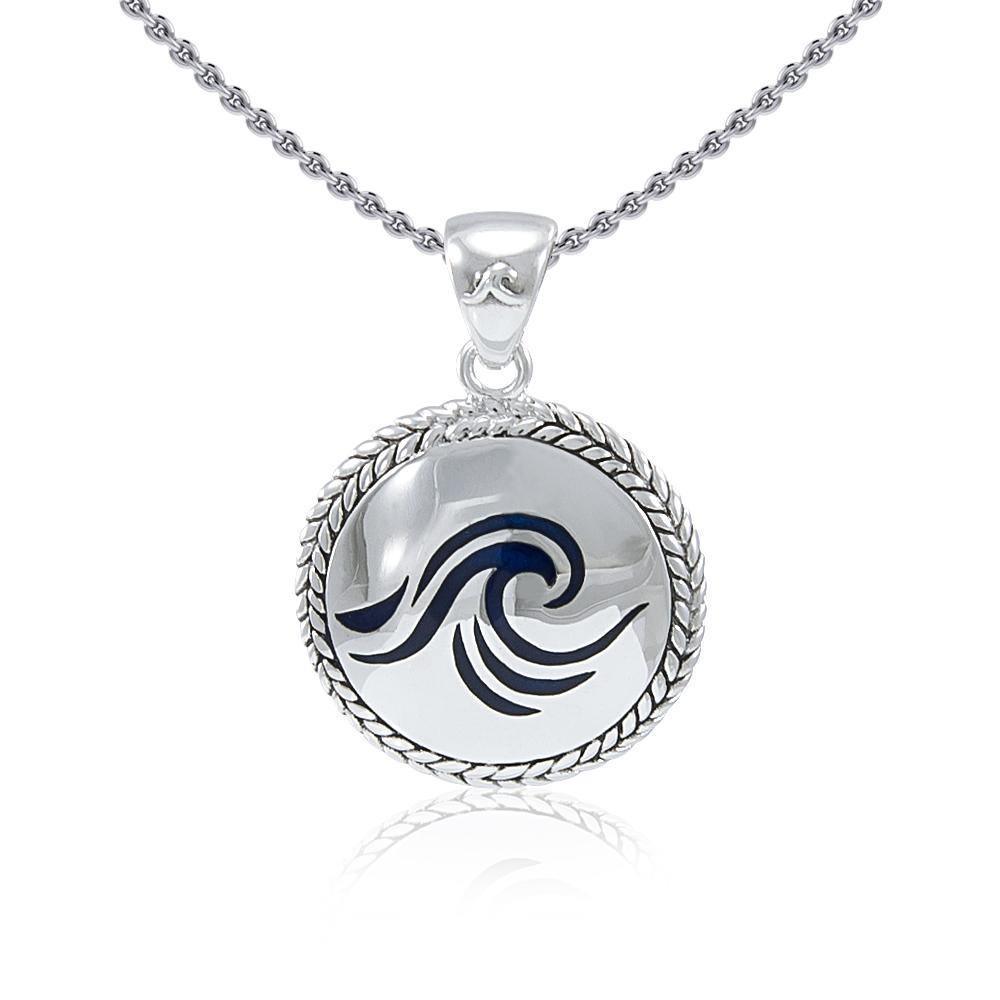 Wave braided Medallion Pendant TPD076