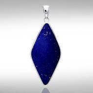 Lozenge Cabochon Silver Pendant TPD1011