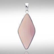 Lozenge Cabochon Silver Pendant TPD1011