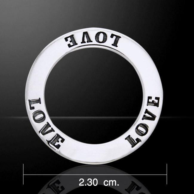 Love Silver Ring Pendant TPD1012