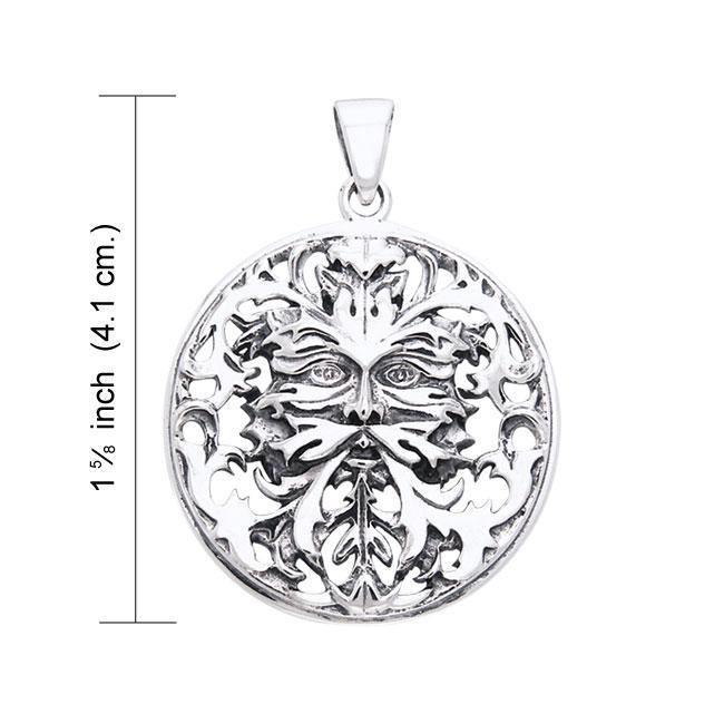 Nature’s perfect match ~ Sterling Silver Oberon Zell Green Man Pendant Jewelry TPD1040
