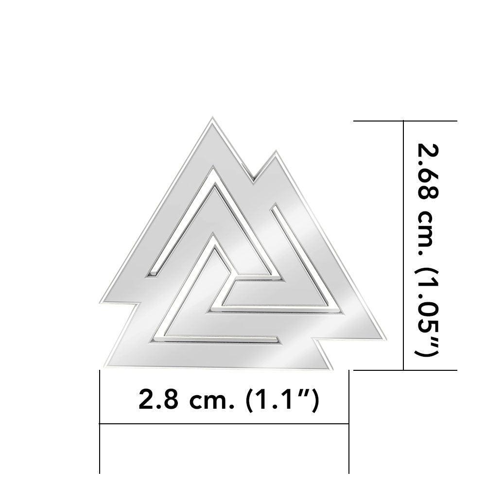 The Viking Valknut Sterling Silver Pendant TPD1071 - peterstone.dropshipping