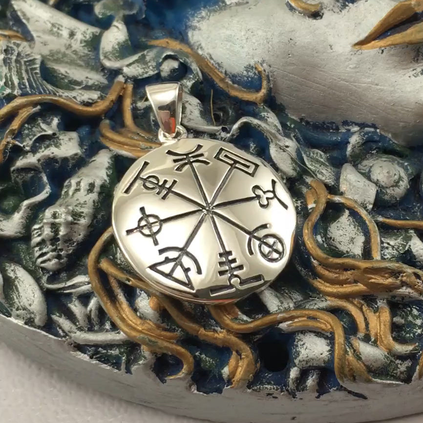 Wheel of the Year Sterling Silver Pendant by Oberon Zell TPD1072