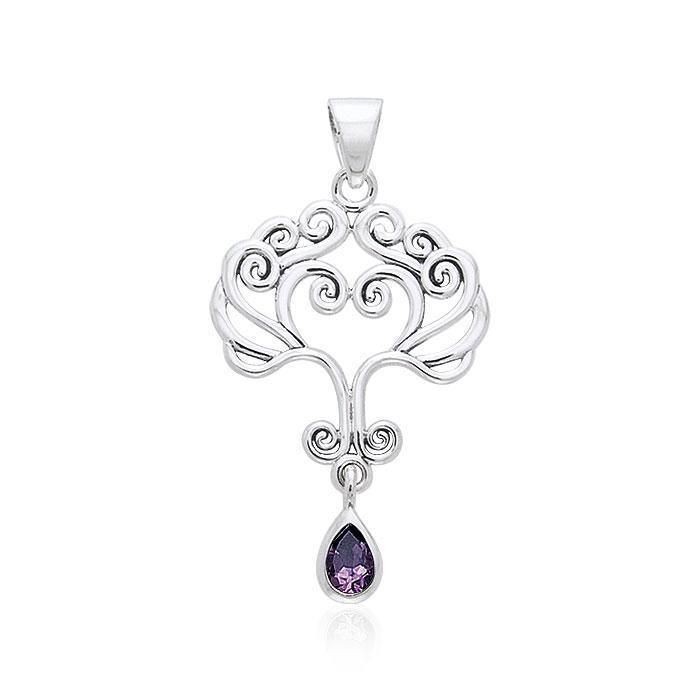 Heart Tree of life Silver Pendant TPD1091