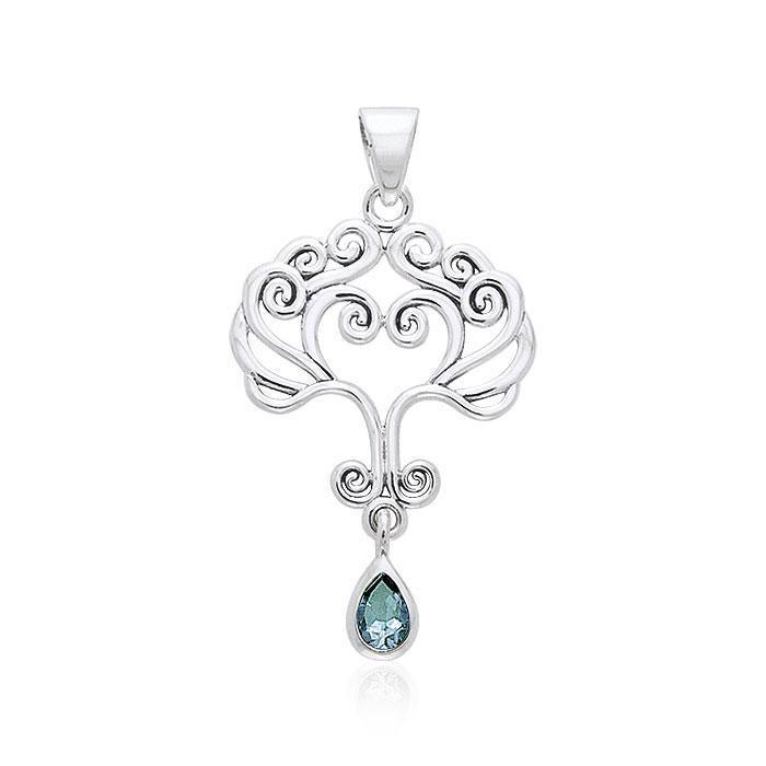 Heart Tree of life Silver Pendant TPD1091