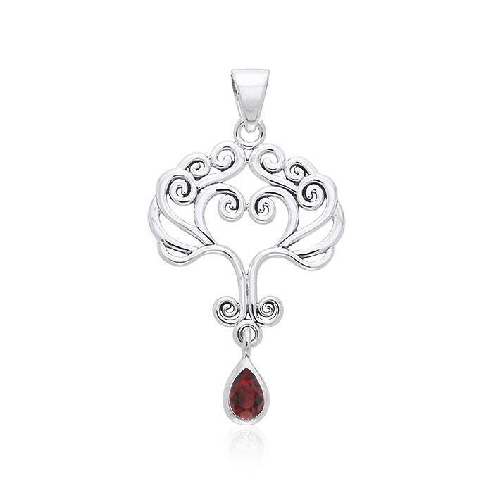 Heart Tree of life Silver Pendant TPD1091