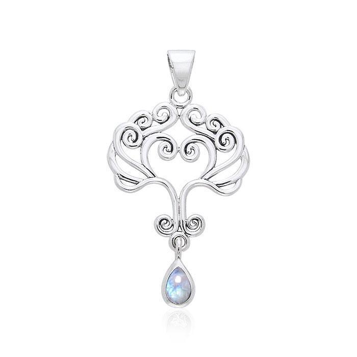 Heart Tree of life Silver Pendant TPD1091