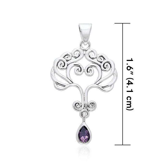 Heart Tree of life Silver Pendant TPD1091