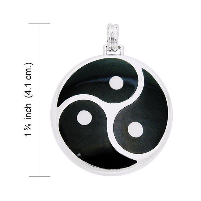 Triskelion Sterling Silver Pendant by Oberon Zell TPD1115