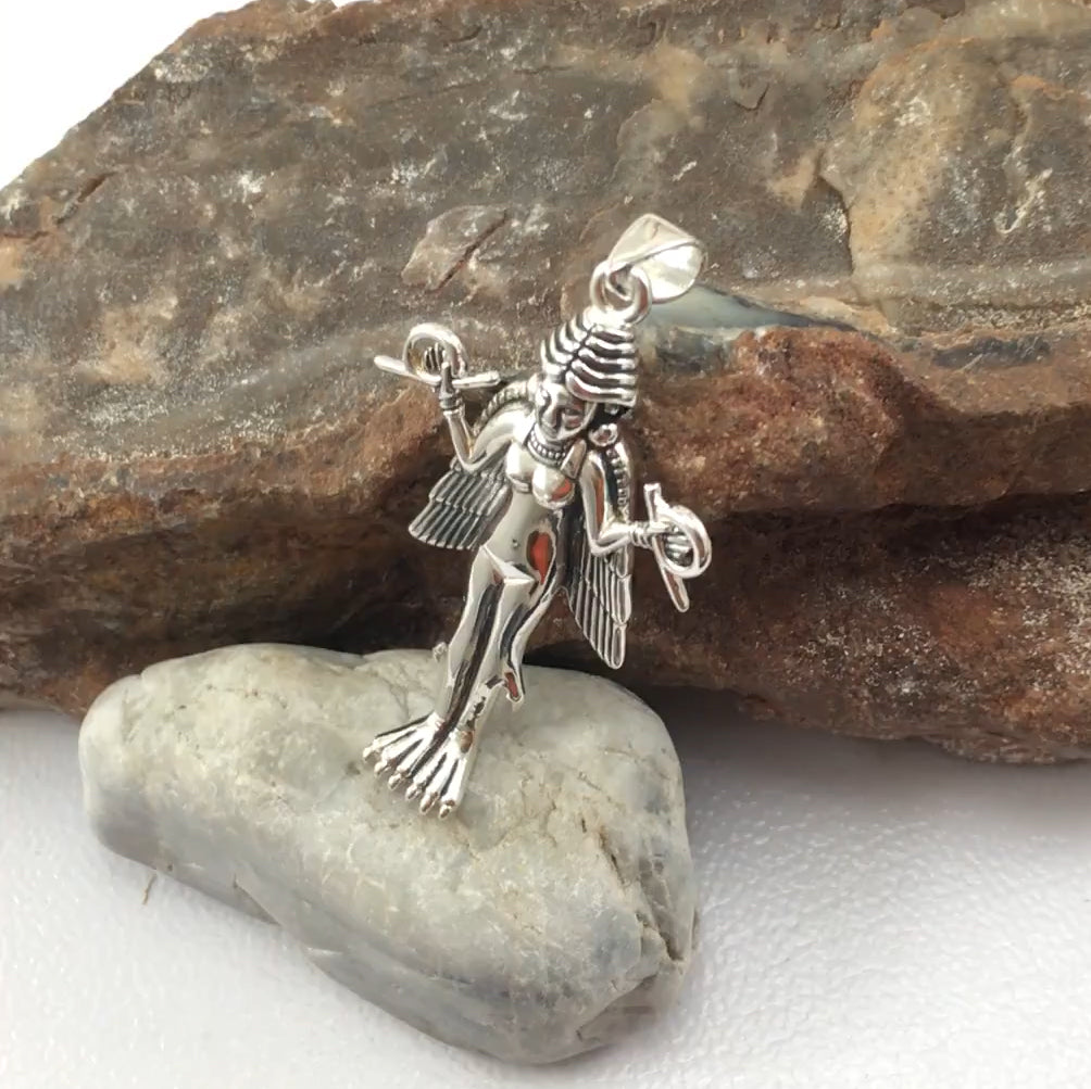 Goddess Lillith Sterling Silver Pendant by Oberon Zell TPD1118