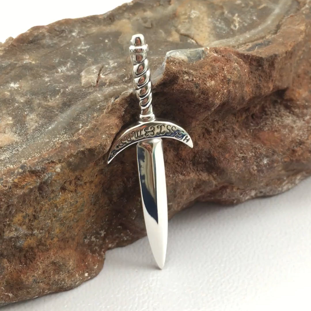 Athame Sterling Silver Pendant By Oberon Zell TPD1119