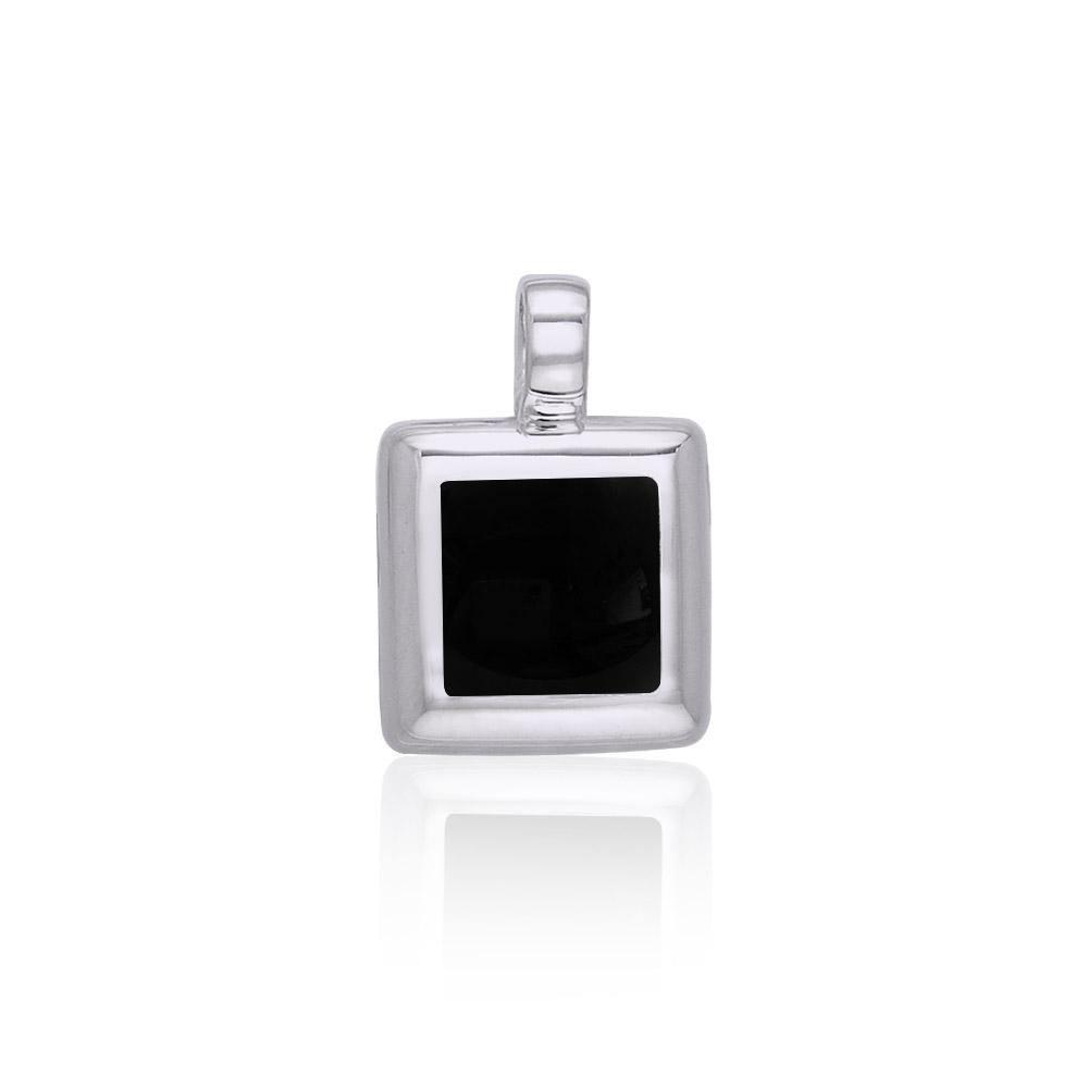 Square Cabochon Silver Pendant TPD112
