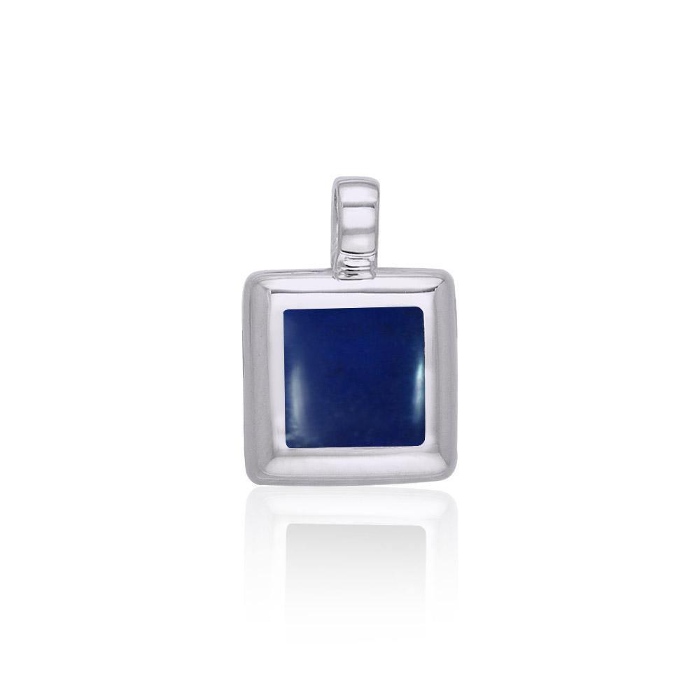 Square Cabochon Silver Pendant TPD112