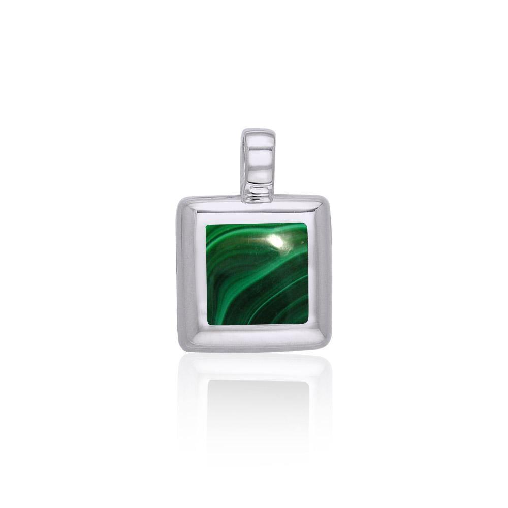 Square Cabochon Silver Pendant TPD112