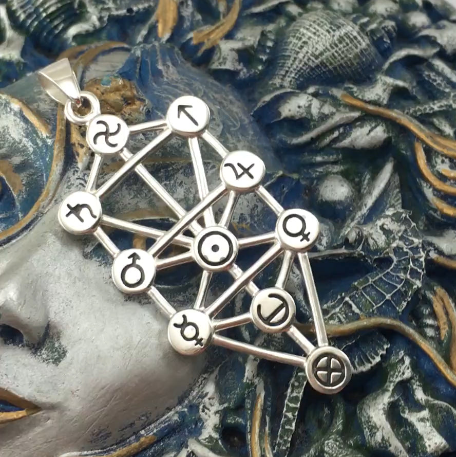 Tree Of Life Sterling Silver Pendant by Oberon Zell  TPD1120