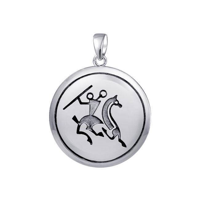 Viking Warrior Sterling Silver Pendant TPD1128