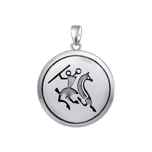 Viking Warrior Sterling Silver Pendant TPD1128