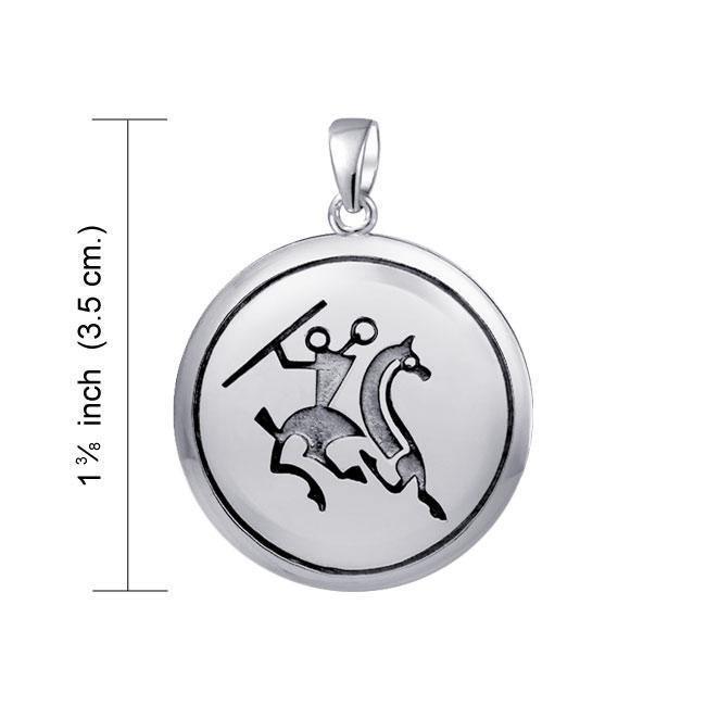 Viking Warrior Sterling Silver Pendant TPD1128