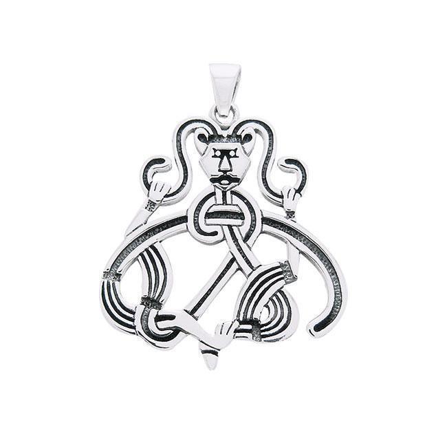 Admire the Viking strong influence ~ Viking Borre Pendant Sterling Silver Jewelry TPD1140