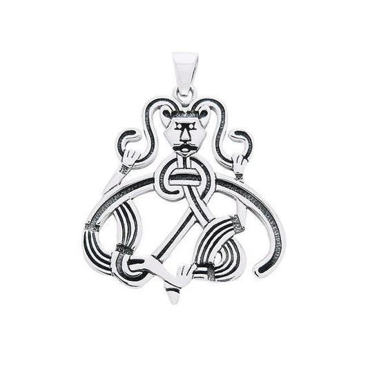 Admire the Viking strong influence ~ Viking Borre Pendant Sterling Silver Jewelry TPD1140
