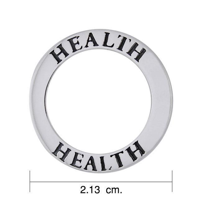 Health Sterling Silver Ring Pendant TPD1162