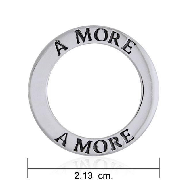 A More Love Silver Ring Pendant TPD1166