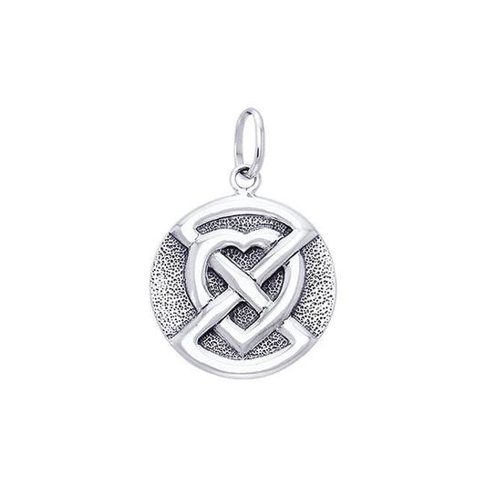 Buried Heart Sterling Silver Pendant TPD1194