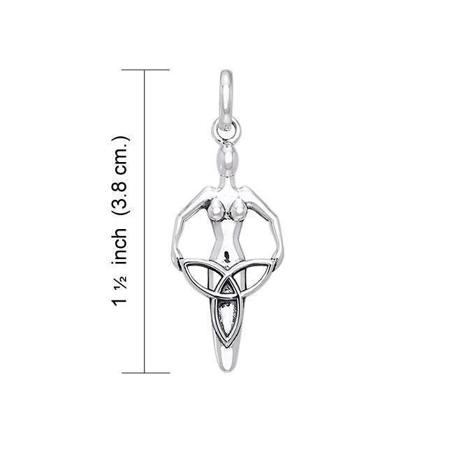 Danu Goddess Sterling Silver Pendant TPD1199