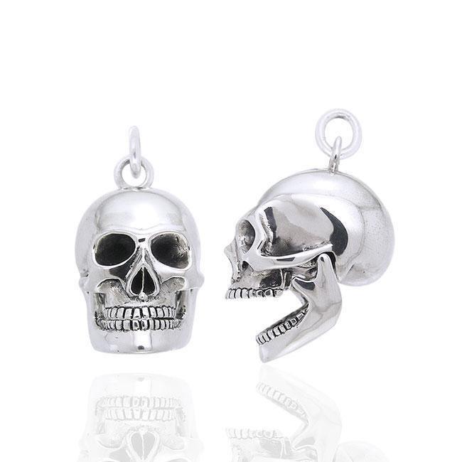 Moveable Skull Silver Pendant TPD1221
