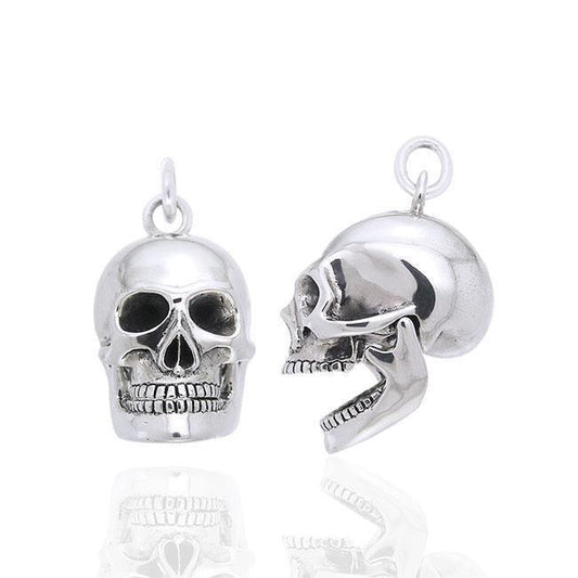 Moveable Skull Silver Pendant TPD1221