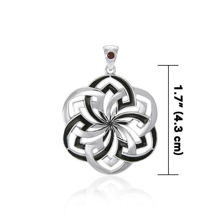 Flower of Life Pendant with Gemstone TPD1327