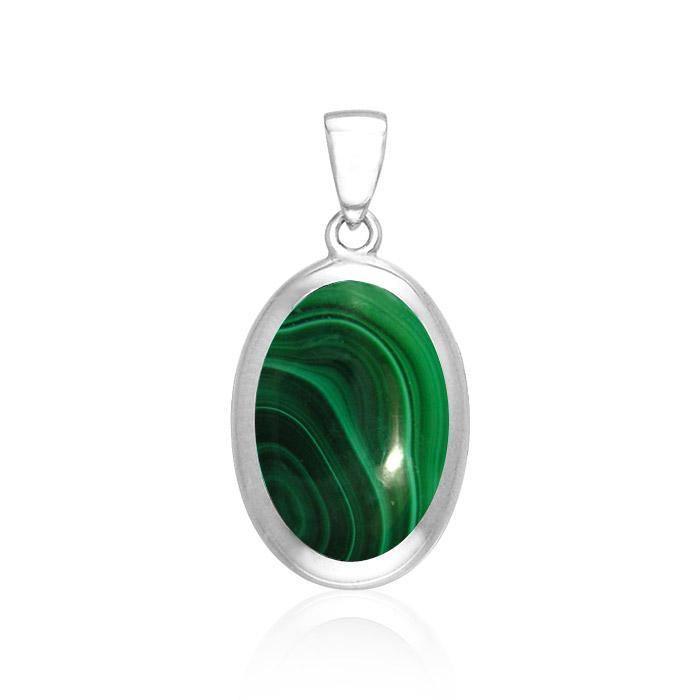 Oval Cabochon Silver Pendant TPD138