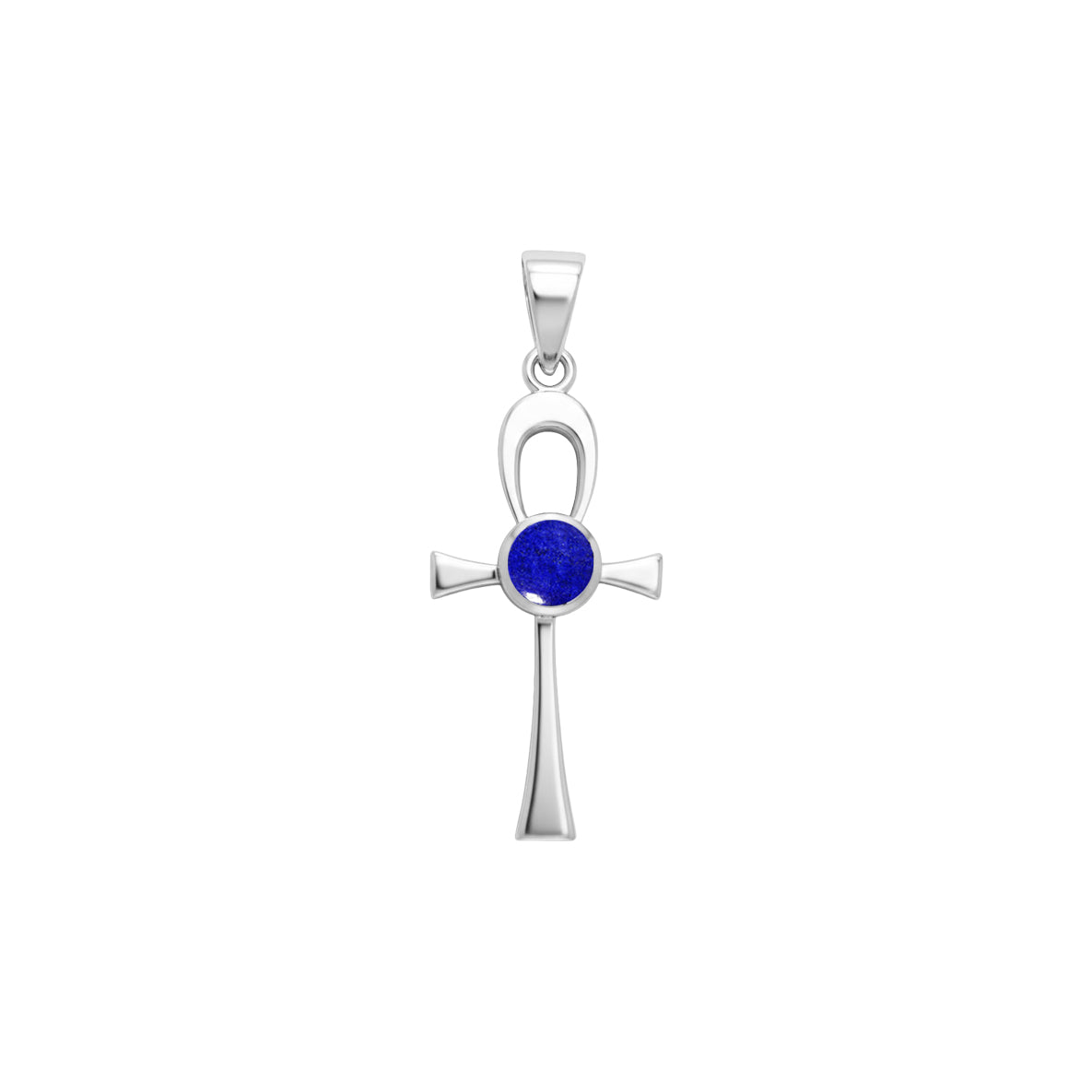 Ankh Sterling Silver Pendant With Gemstone TPD1718